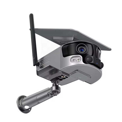 4K 180° Ultra Wide Fisheye-Lens Solar Powered Security Camera (no monthly fees)