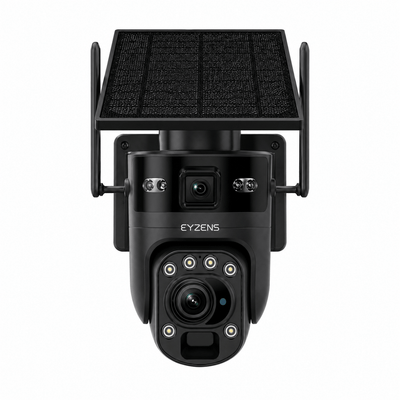 36x Optical Zoom - 3,300ft Range 4K Solar Security Camera NO WiFi NO Electricity