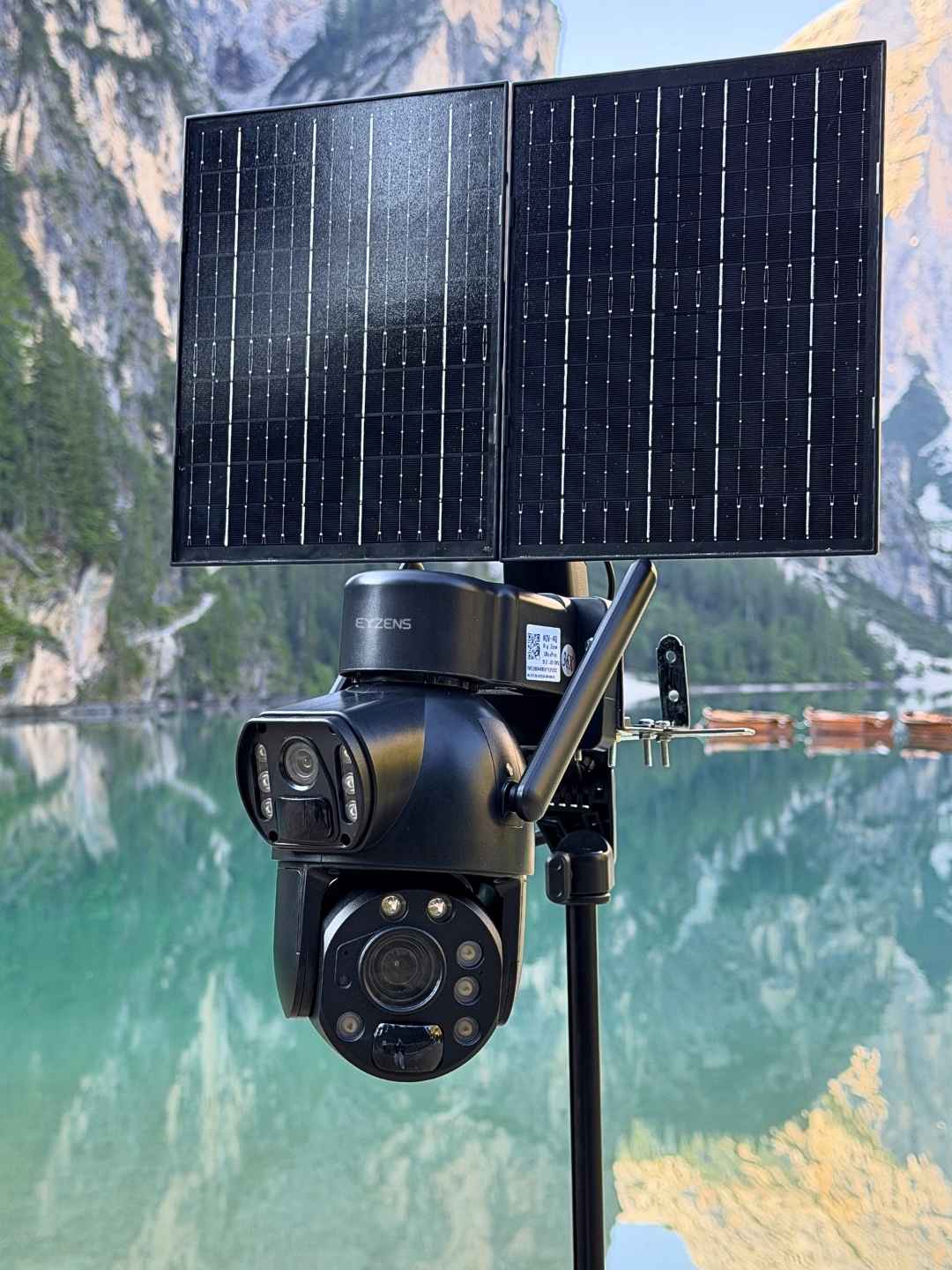 Solarbetriebene Überwachungskamera 4G/5G WLAN Bewegungserkennung Nachtsicht 15MP 4K 10-facher Zoom